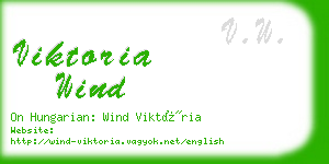 viktoria wind business card